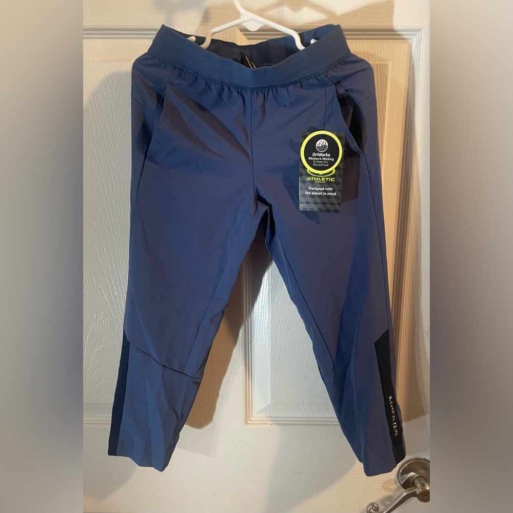 Athletic Works’ Boys Blue and‎ Black Moisture Wicking Pants! NWT! Size XS!